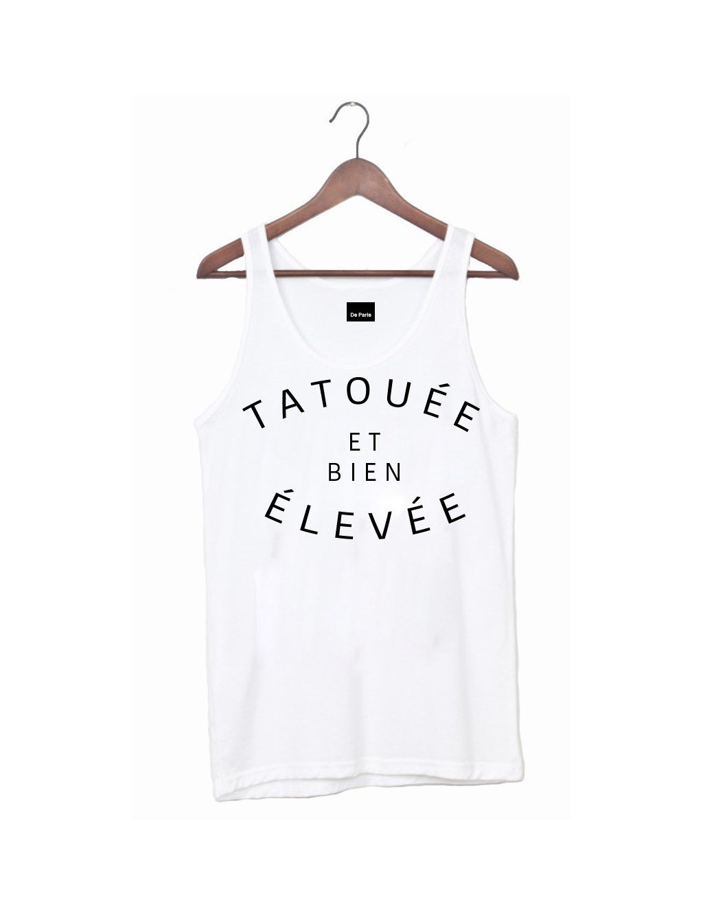 DÉBARDEUR TATOUÉE ET BIEN ÉLEVÉE