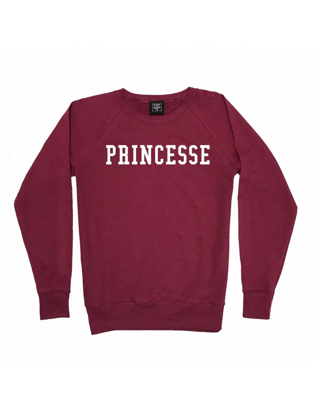 Sweat femme bordeaux PRINCESSE