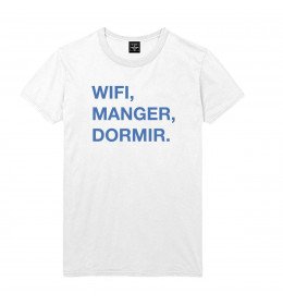 T-shirt Homme WIFI, MANGÉ, DORMIR.