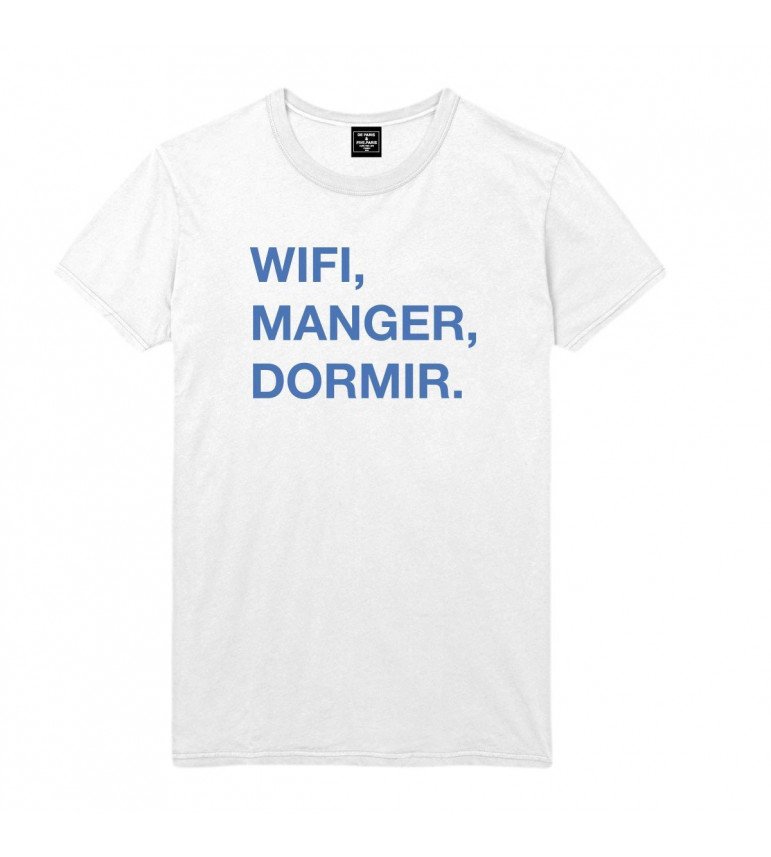 T-shirt Homme WIFI, MANGÉ, DORMIR.