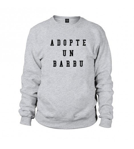 Sweat homme ADOPTE UN BARBU 