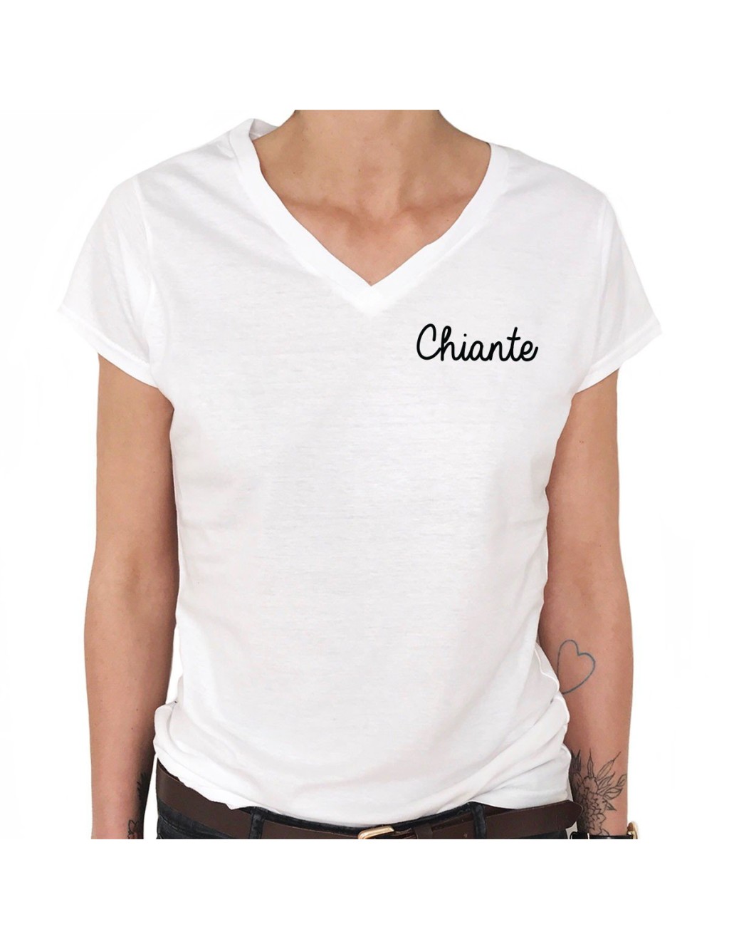 T-shirt Col V Femme CHIANTE