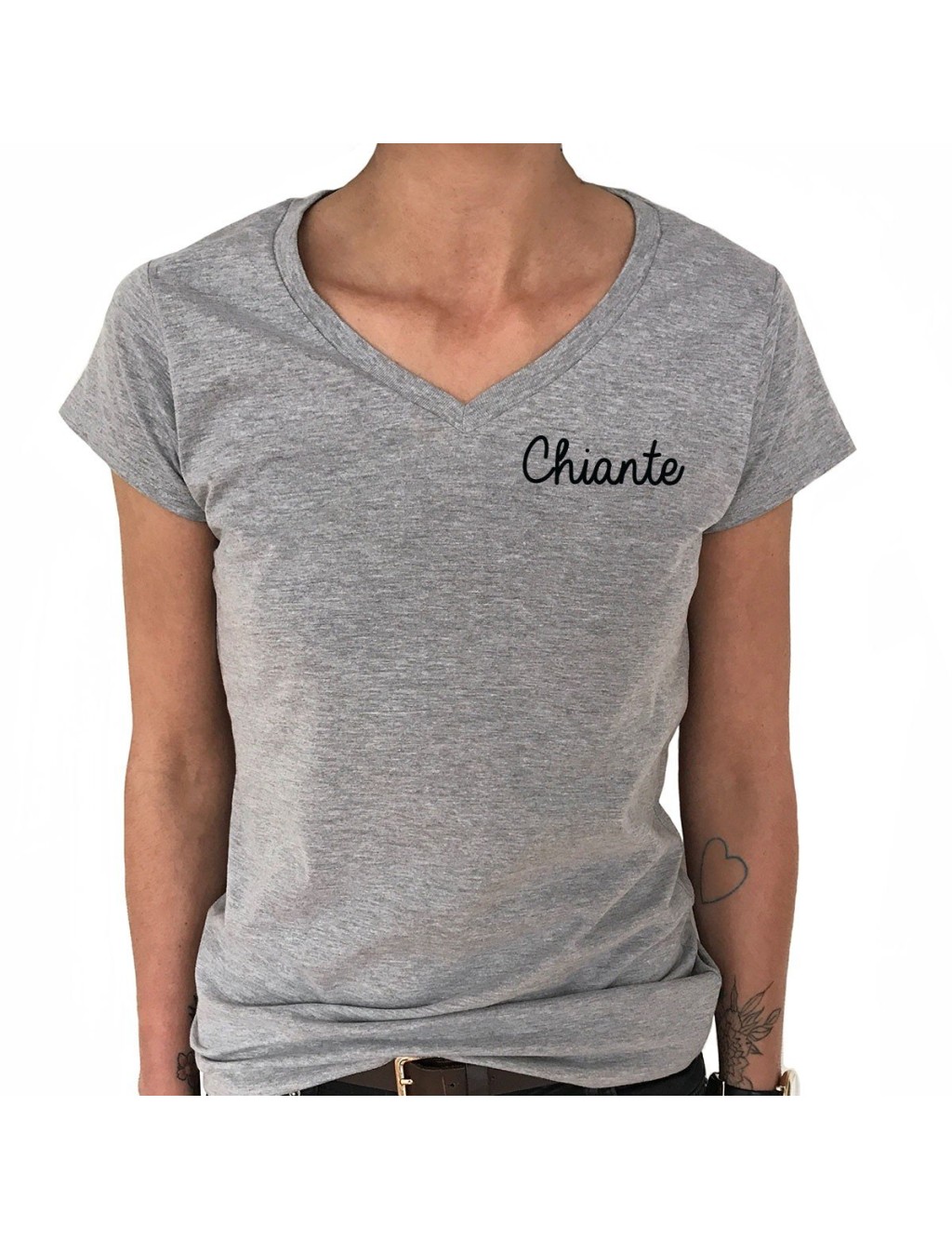 T-shirt Col V Femme CHIANTE