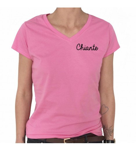 T-shirt Col V Femme CHIANTE