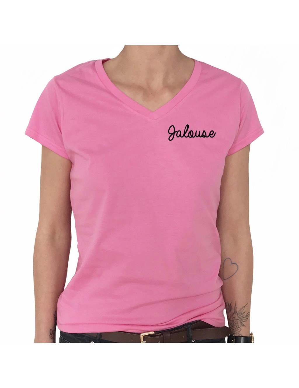 T-shirt Col V Femme JALOUSE