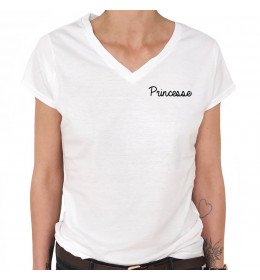 T-shirt Col V Femme PRINCESSE