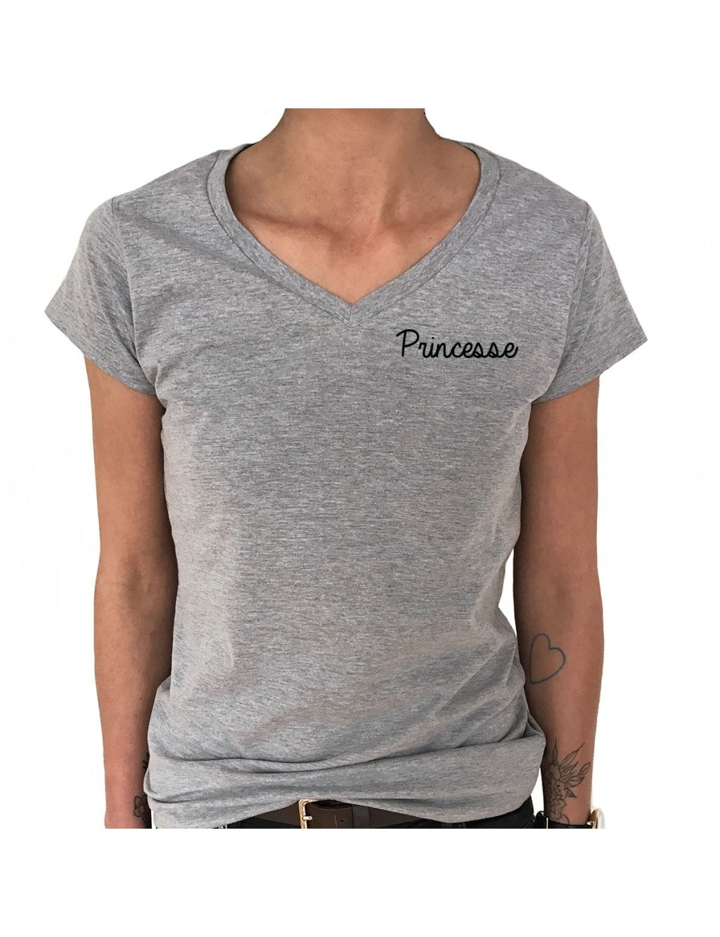 T-shirt Col V Femme PRINCESSE