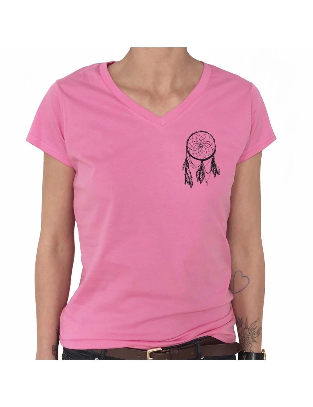 T-shirt Col V Femme ATTRAPE-RÊVES