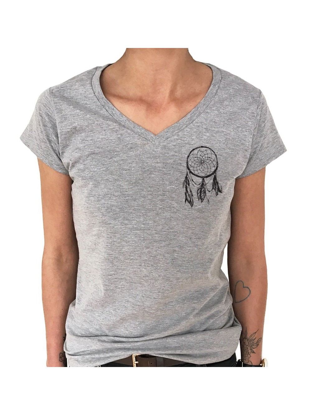 T-shirt Col V Femme ATTRAPE-RÊVES