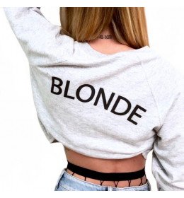 Crop Sweat Femme BLONDE