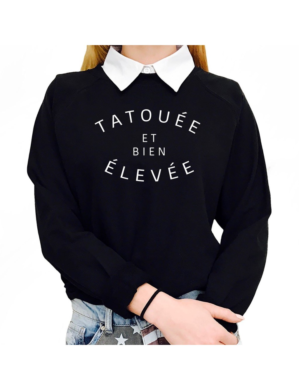 Sweat TATOUÉE ET BIEN ÉLEVÉE