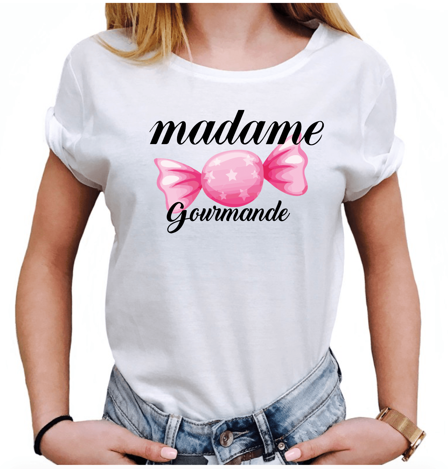 Woman T Shirt MADAME GOURMANDE LUXE FOR LIFE De Paris