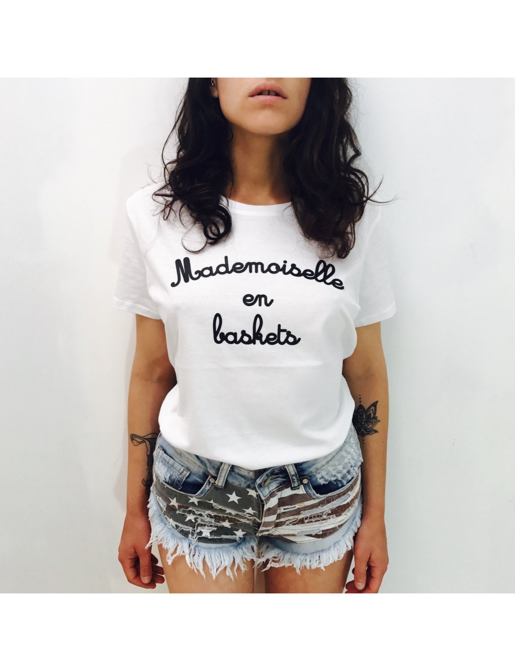 T-shirt femme MADEMOISELLE EN BASKETS