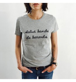 T-shirt Femme SALUT BANDE DE BATARDS