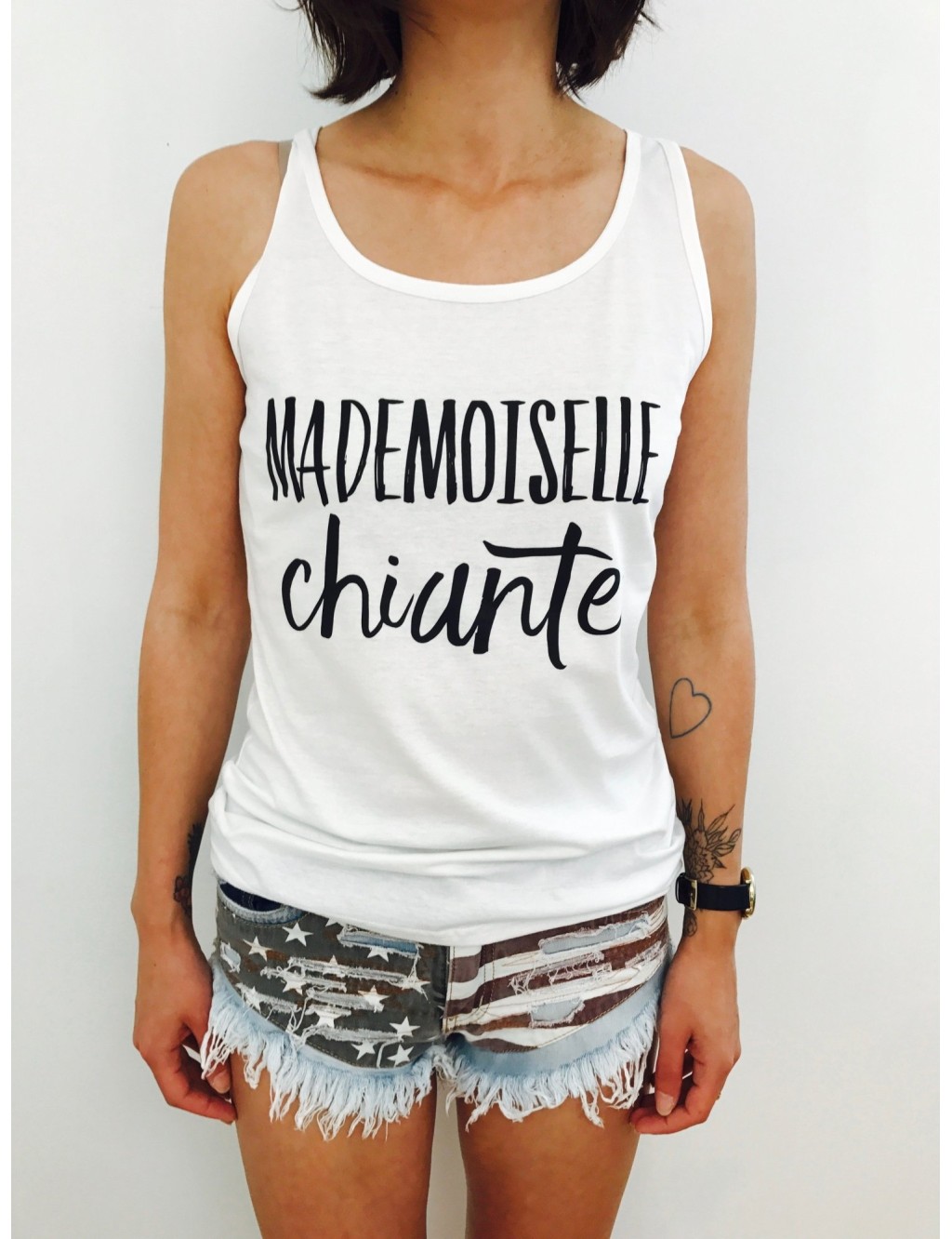 Débardeur Femme MADEMOISELLE CHIANTE