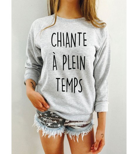 SWEAT CHIANTE A PLEIN TEMPS