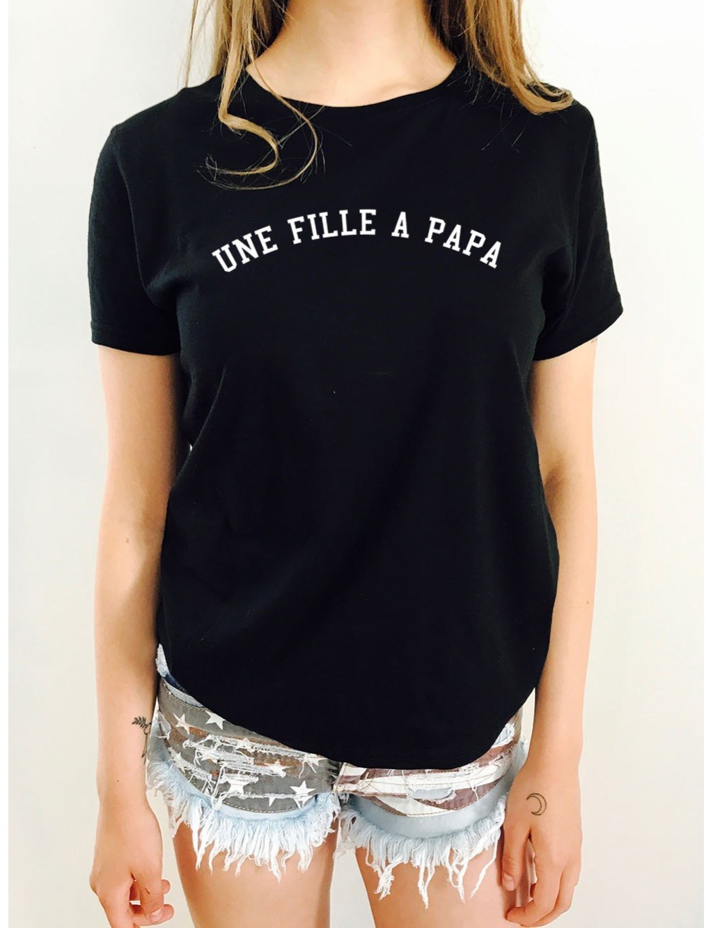 T-shirt femme UNE FILLE A PAPA