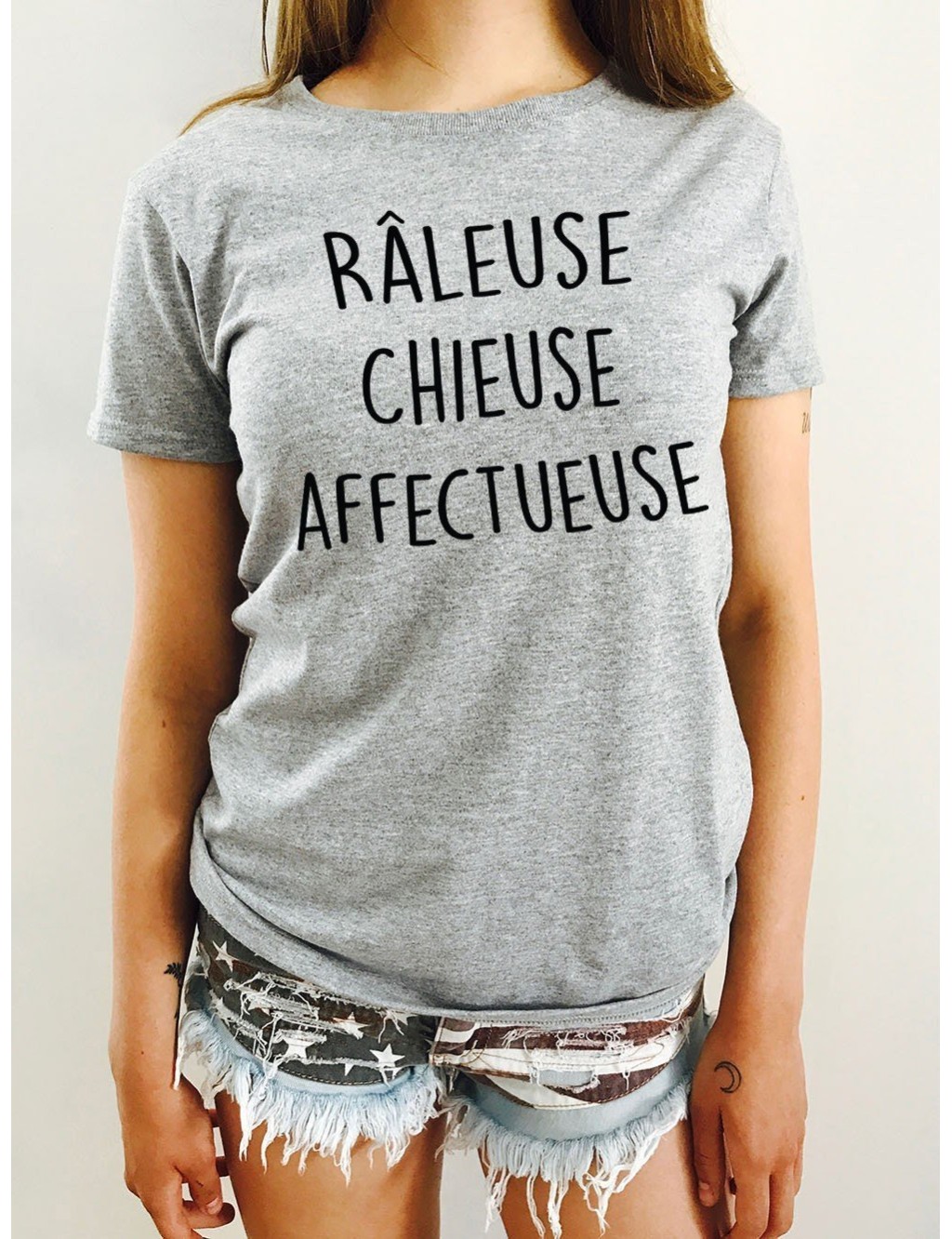 T-shirt Femme RÂLEUSE CHIEUSE AFFECTUEUSE