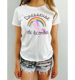 T-shirt femme DRESSEUSE DE LICORNE