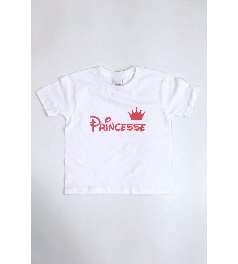 T-SHIRT ENFANT PRINCESSE COURONNE ROSE