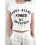 T-SHIRT FEMME VOUS ALLEZ ADORER ME DETESTER