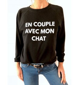 Sweat Femme EN COUPLE AVEC MON CHAT