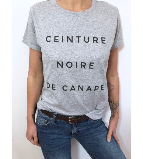 T-shirt Femme CEINTURE NOIRE DE CANAPE