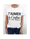T-shirt Femme T'AIMER A L'INFINI ET AU DELA