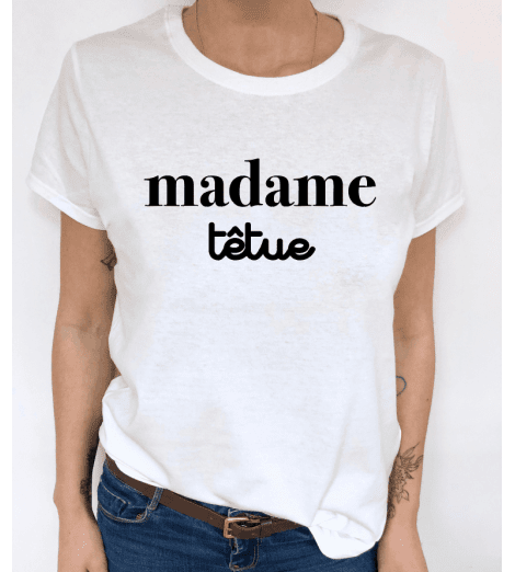 t-shirt femme MADAME TÊTUE