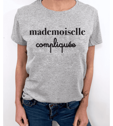 t-shirt femme MADEMOISELLE COMPLIQUEE