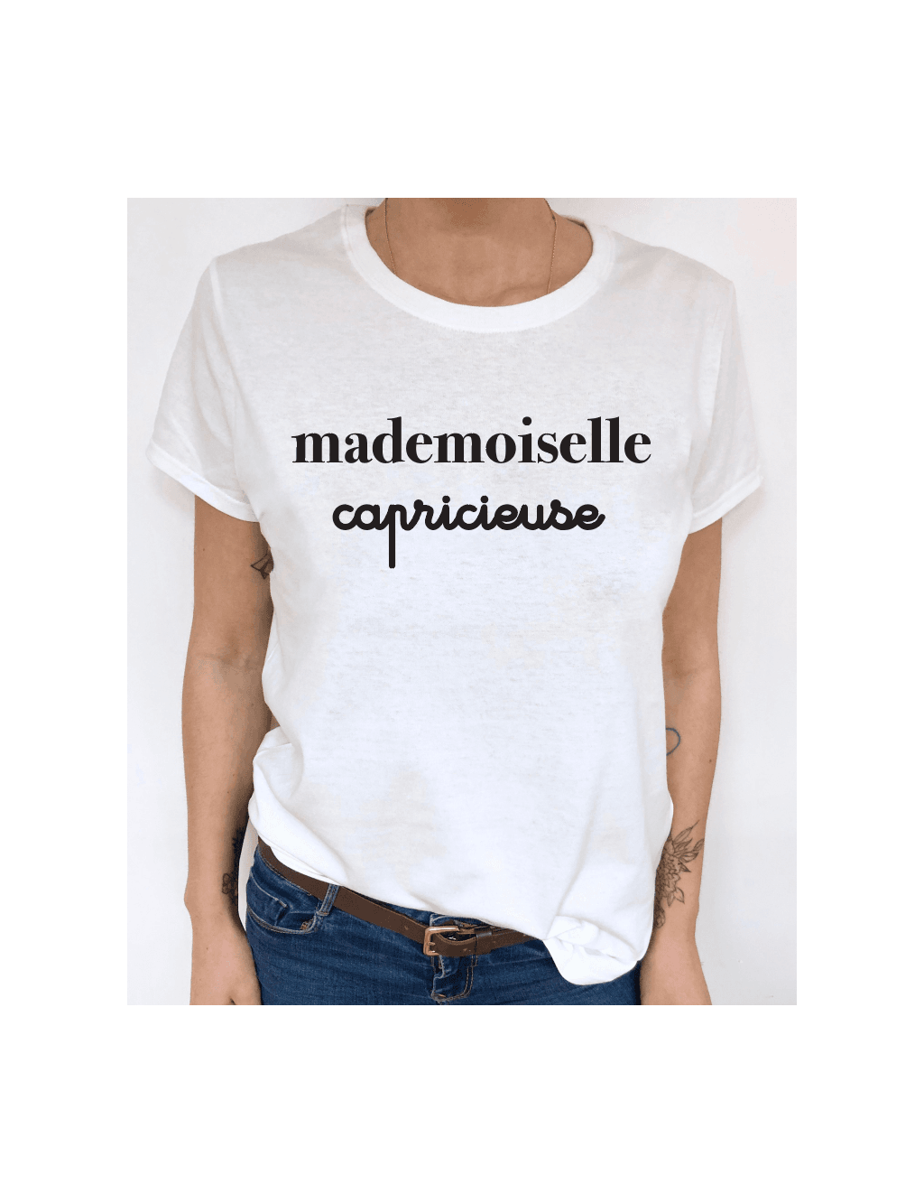 t-shirt femme MADEMOISELLE CAPRICIEUSE