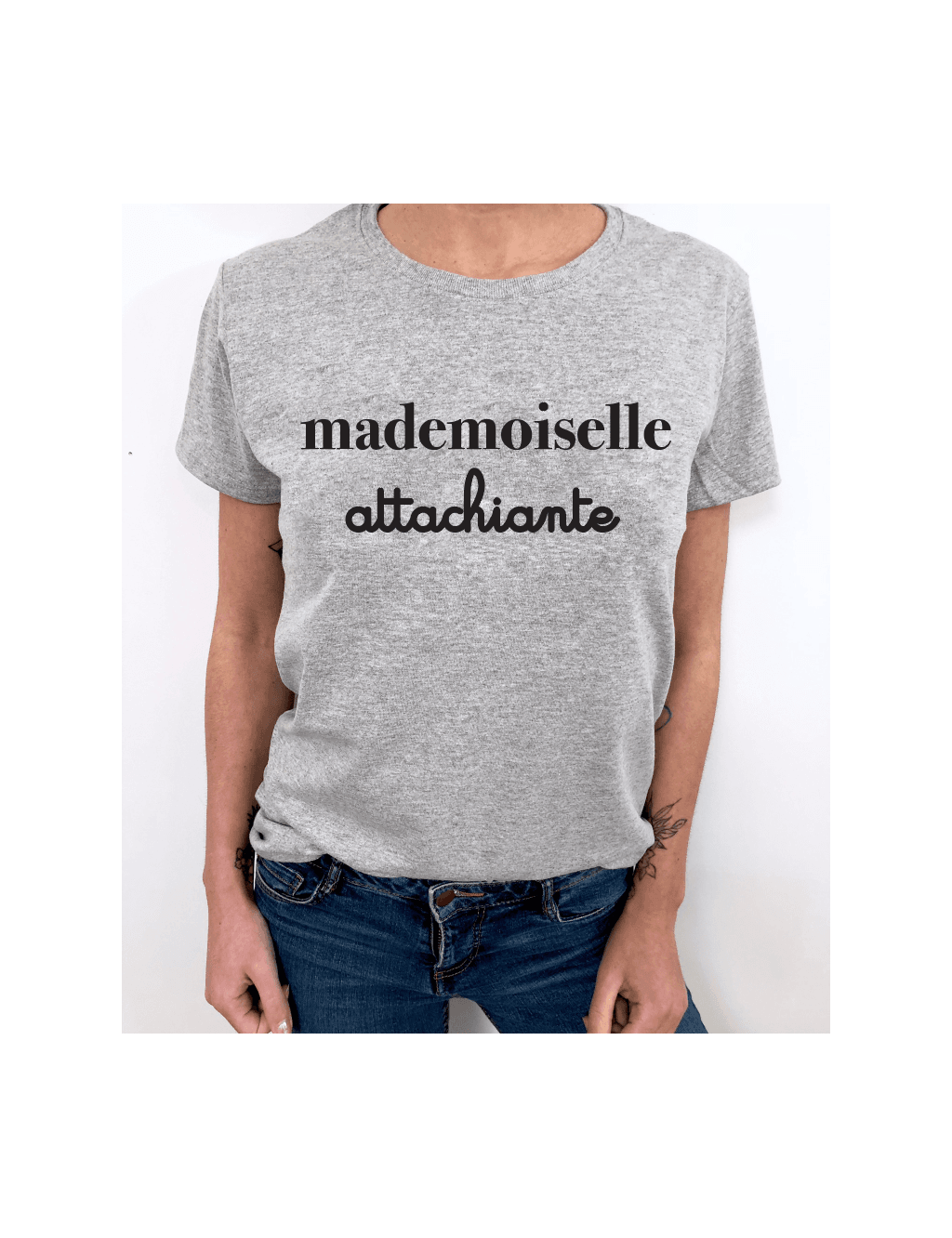 t-shirt femme MADEMOISELLE ATTACHIANTE