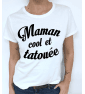 TSHIRT FEMME MAMAN COOL ET TATOUÉE