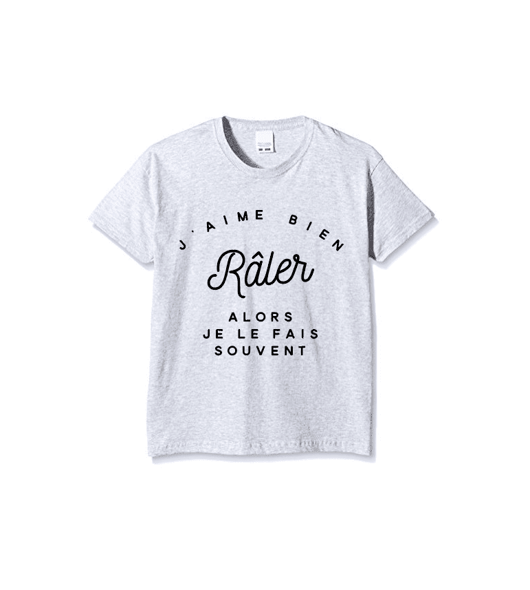T-Shirt Enfant J'Aime Bien Râler|100% coton| 5-6  / 7-8/ 9-11 ans|Imprimé  en France|Livraison rapide