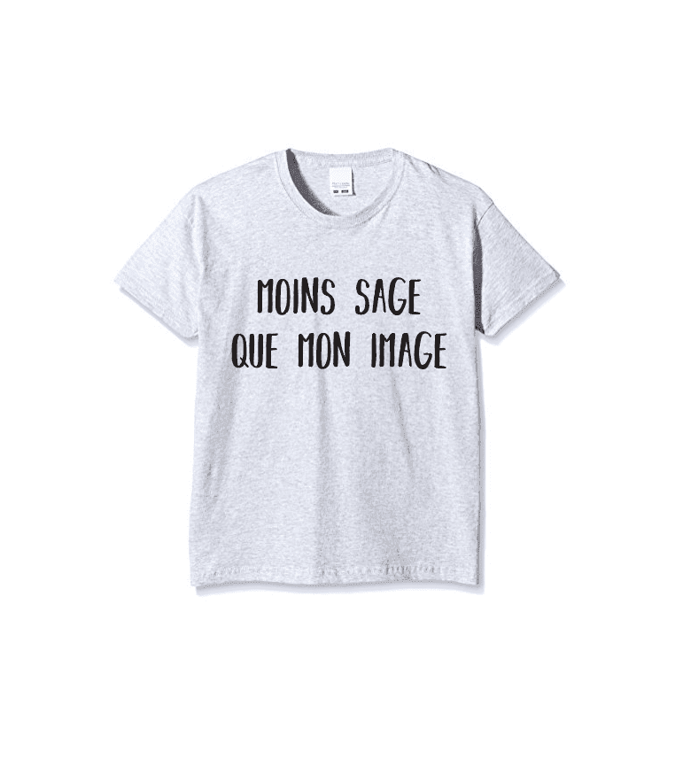 T-shirt Enfant MOINS SAGE QUE MON IMAGE