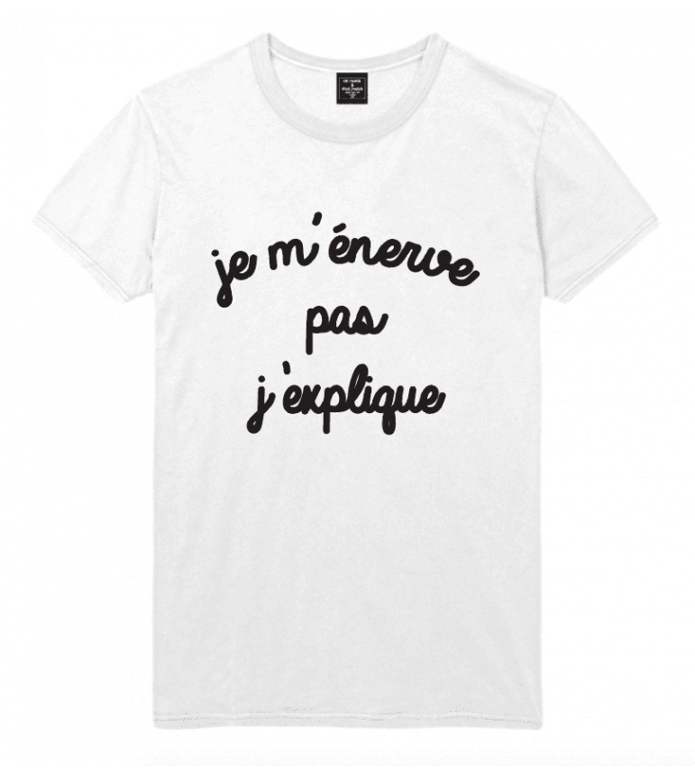 t-shirt homme JE M'ENERVE PAS, J'EXPLIQUE