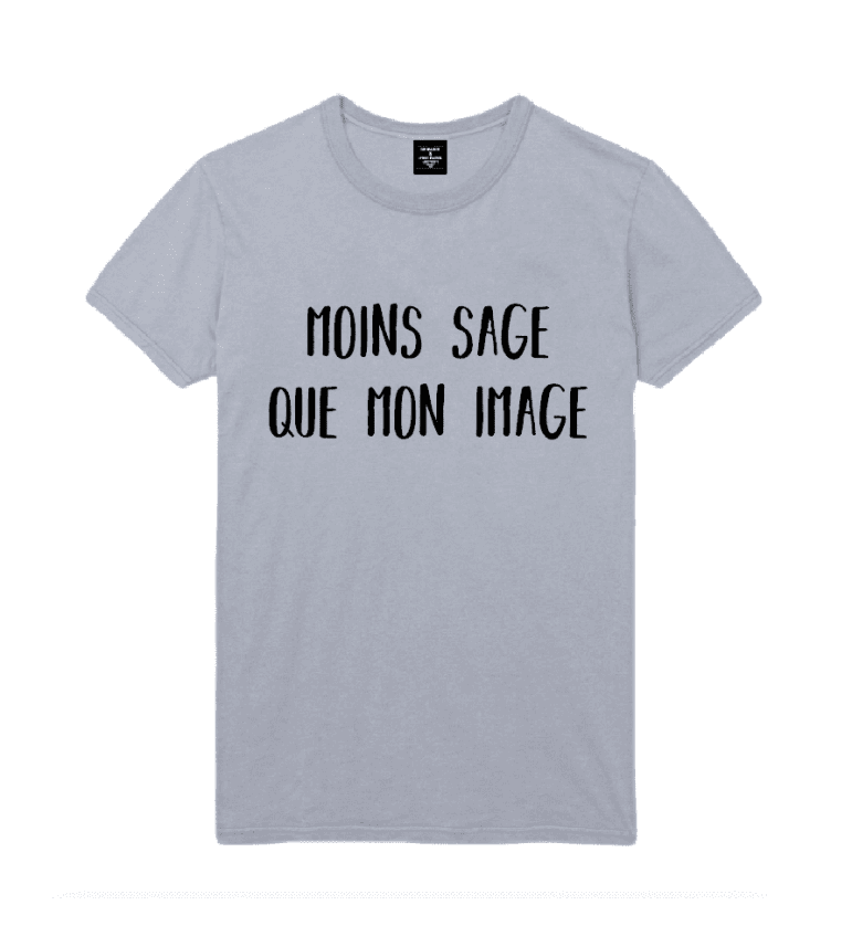 t-shirt homme MOINS SAGE QUE MON IMAGE