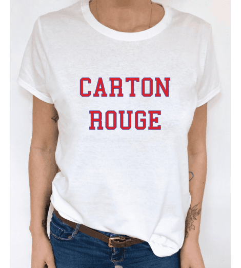 t-shirt femme CARTON ROUGE