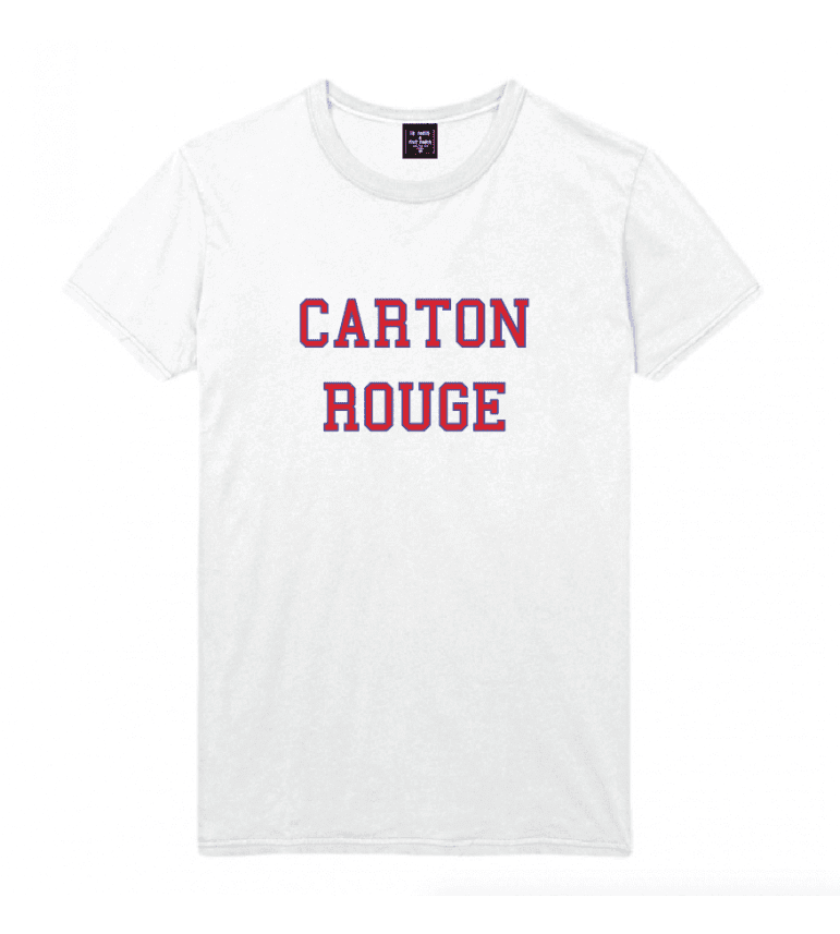 T-Shirt Homme Carton Rouge|100% Coton| S.M.L.XL.XXL|Imprimé  en France|Livraison rapide