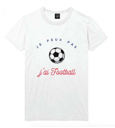 t-shirt homme  JE PEUX PAS J'AI FOOTBALL