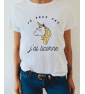 t-shirt femme JE PEUX PAS J\'AI LICORNE