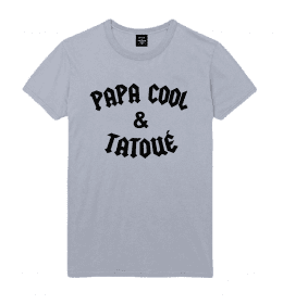 TSHIRT HOMME PAPA COOL ET TATOUÉ