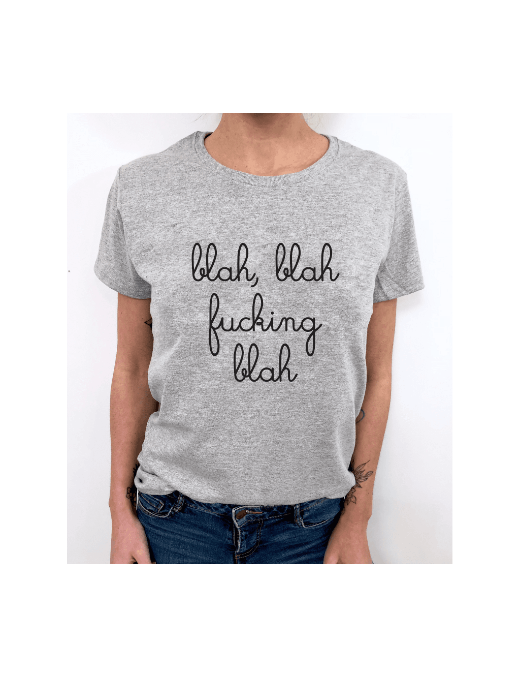 t-shirt femme BLAH BLAH FUCKING BLAH