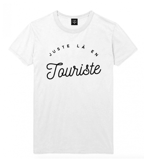 t-shirt homme JUSTE LA EN TOURISTE