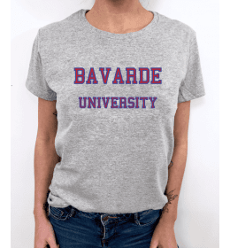 t-shirt femme BAVARDE UNIVERSITY