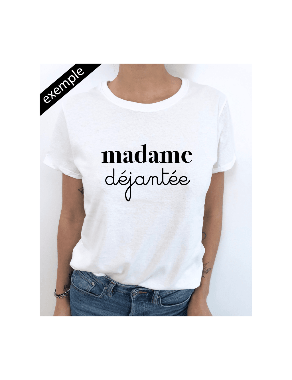 t-shirt femme MADAME A PERSONNALISER