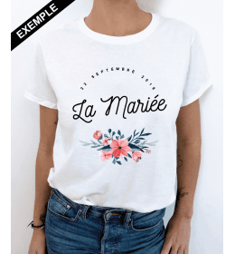 t-shirt La Mariée à personnaliser