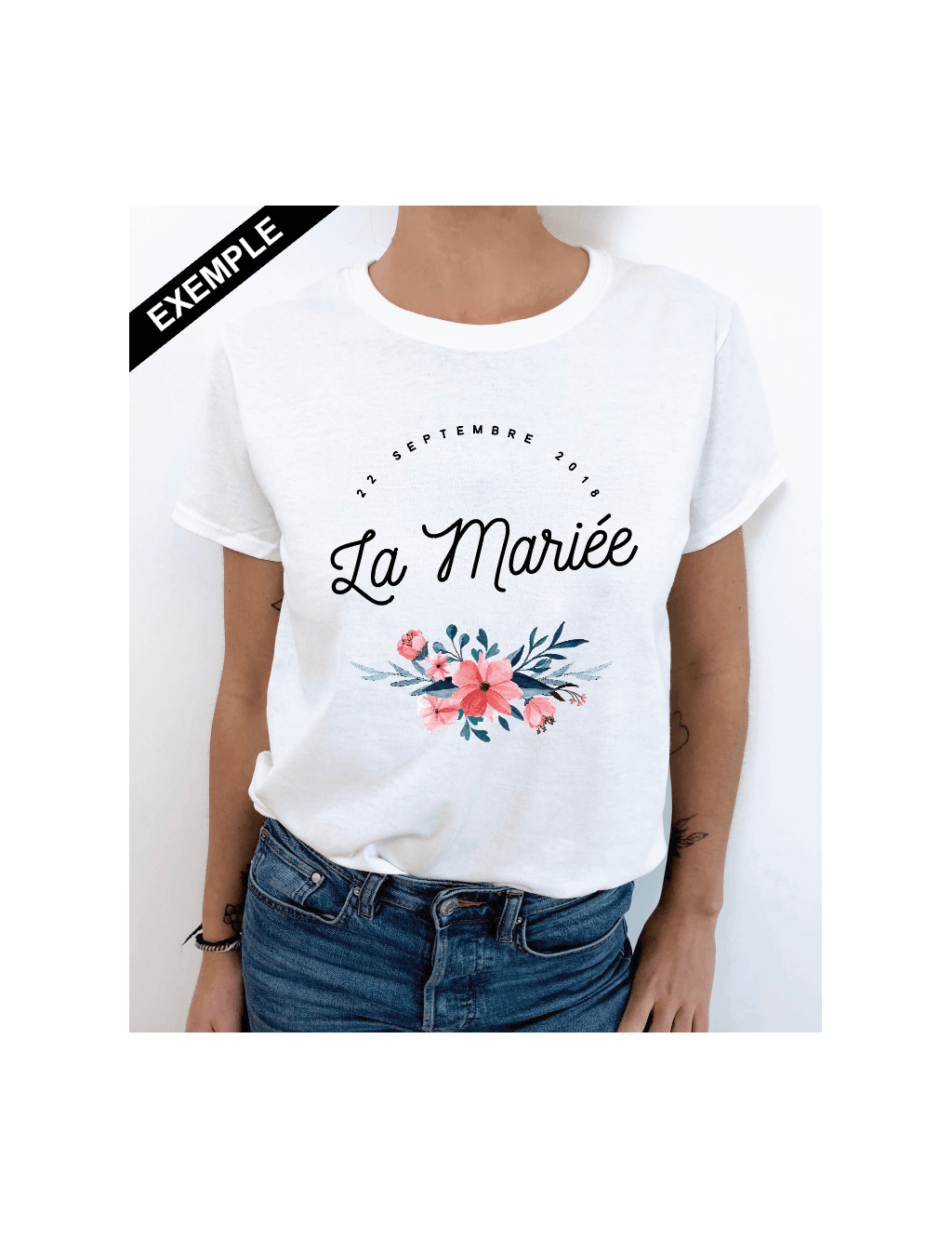 t-shirt La Mariée à personnaliser