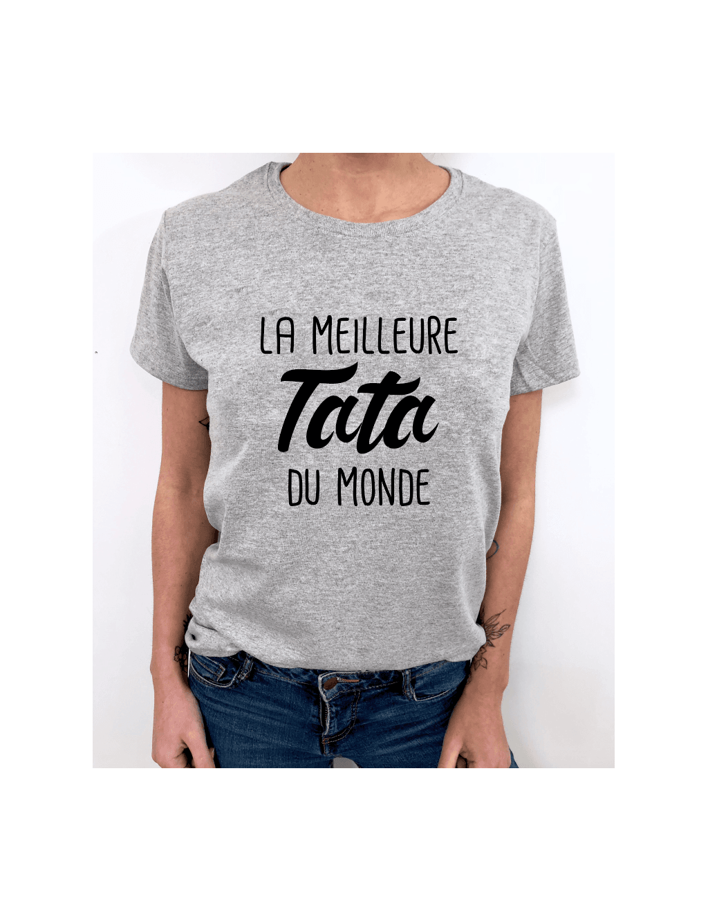 T-SHIRT FEMME LA MEILLEURE TATA DU MONDE