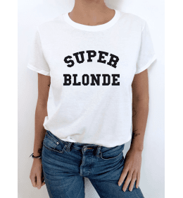 t-shirt femme SUPER BLONDE